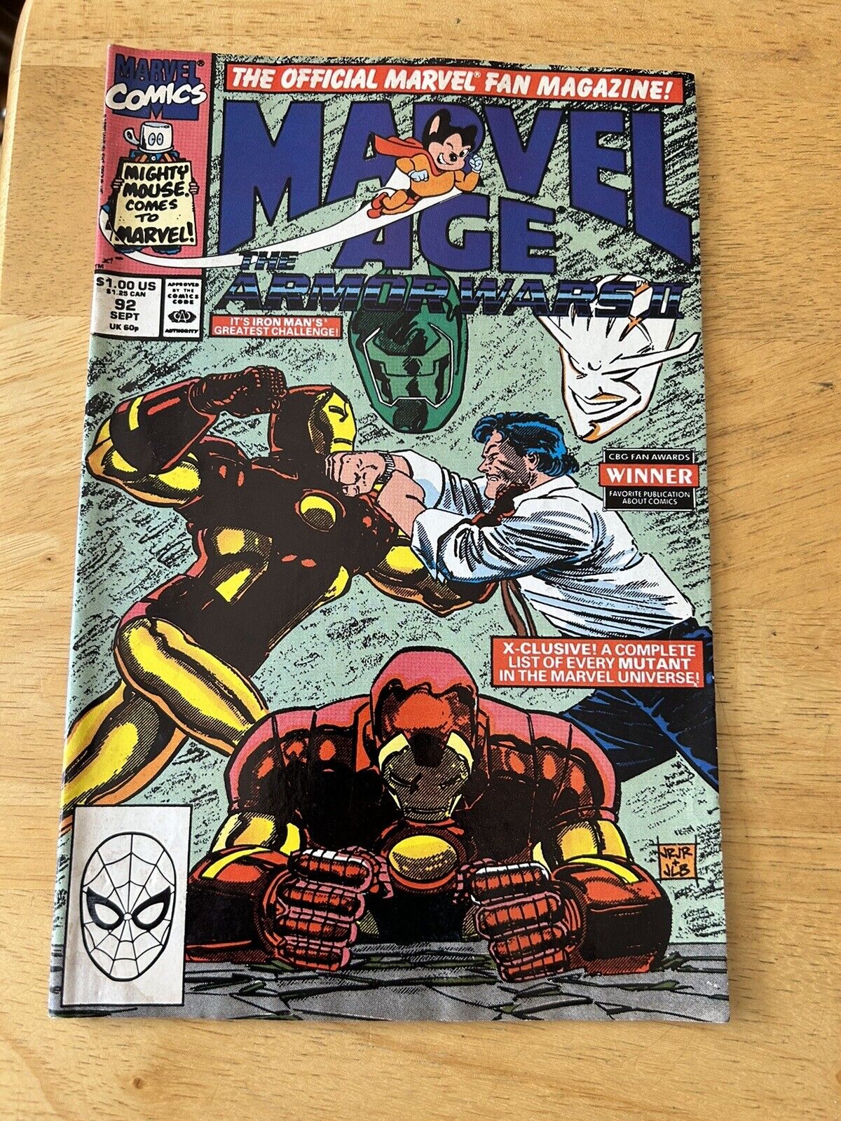 Marvel Comics:  Marvel Age Issue #92, September, 1990