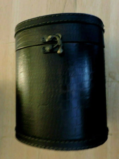 UNIQUE LEATHER CASE. 7X6.5X5 INCHES