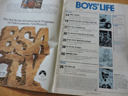 BOYS' LIFE MAGAZINE  OCTOBER 1988 REGGIE WHITE0