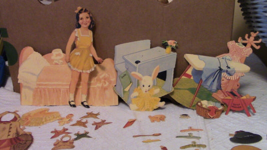 MARIE PAPER DOLL SET (YELLOW DRESS)
