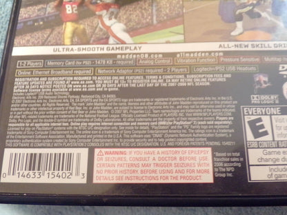 Madden NFL 08 (Sony PlayStation 2, 2007)