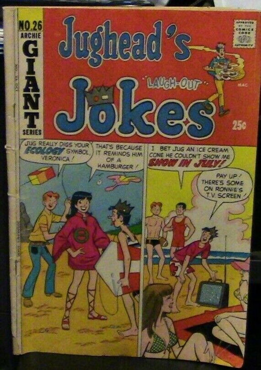 Jughead's Laugh Out Jokes Comic Book, Issue No. 26, Published 1971