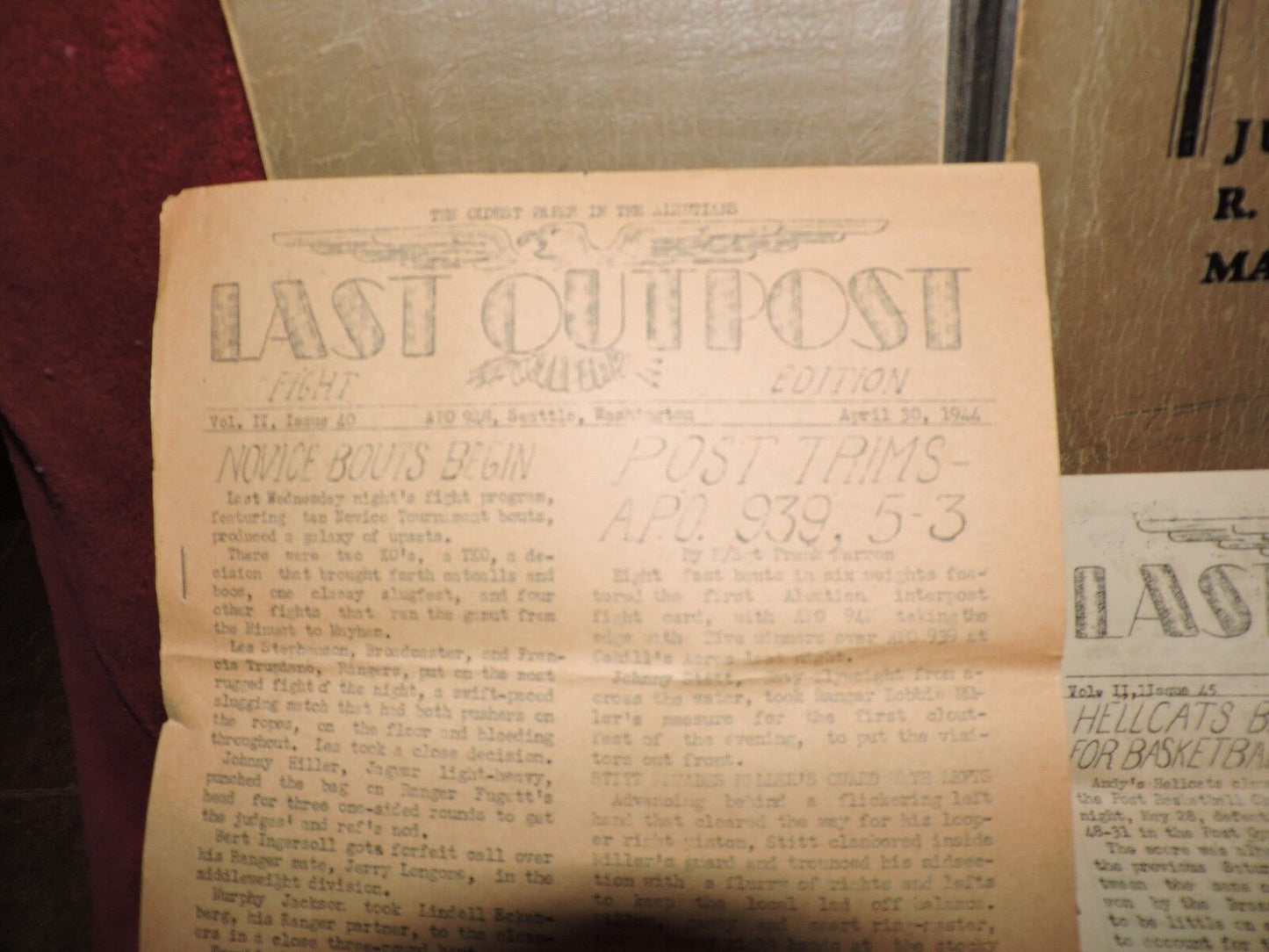 VINTAGE 1944 JUNIOR ROTC MANUAL WITH BONUS NEWS LETTERS FROM 1944