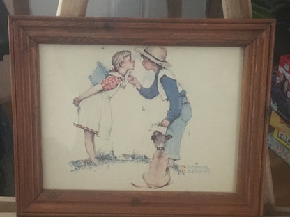 Norman Rockwell Print: Child Sweethearts