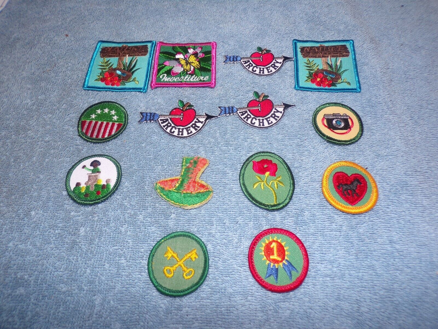 Girl Scout Activity Patches Lot of 14 including Archery, Photography etc.