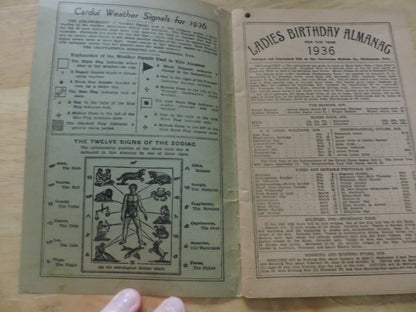 THE LADIES IRTHDAY ALMANAC 1936