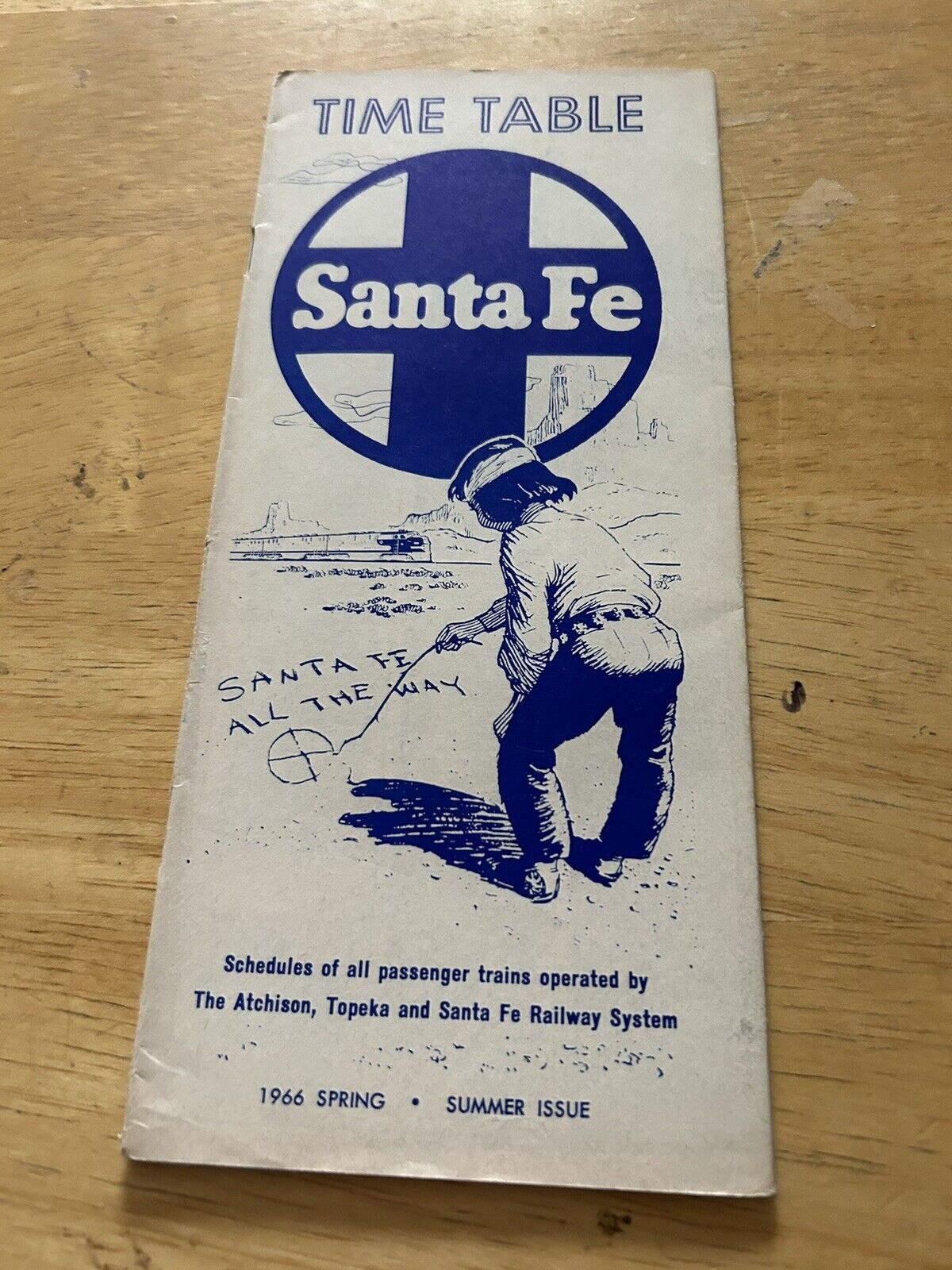 SANTE FE TIMETABLE 1966 SPRING/SUMMER