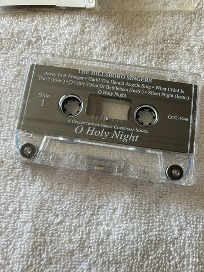 O HOLY NIGHT CASSETTE TAPE THE HILLSBORO SINGERS 1980