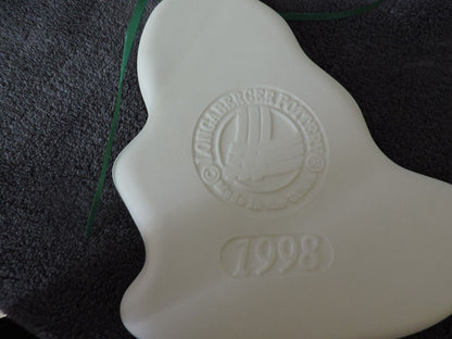 1998 Longaberger Pottery Snow Friends Cookie Mold Series - Sleigh Belle - NIB!