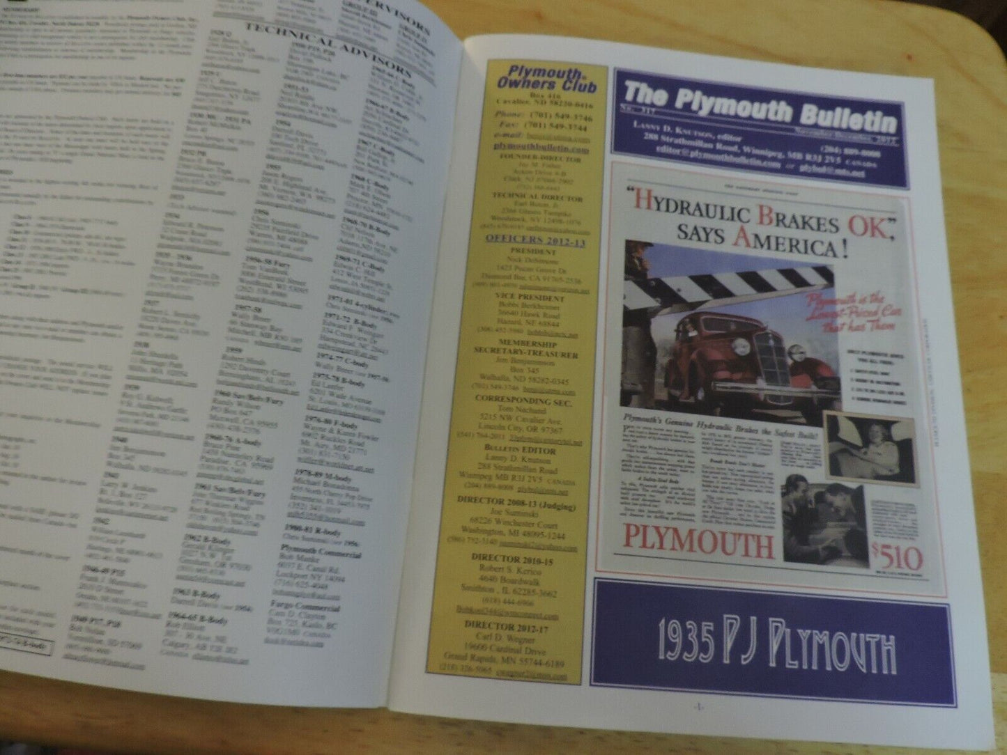 THE PLYMOUTH BULLETINNOVEMBER/DECEMBER 2012