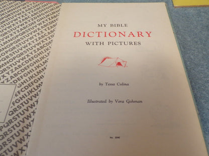 My Bible Dictionary with Pictures 1954 Printing