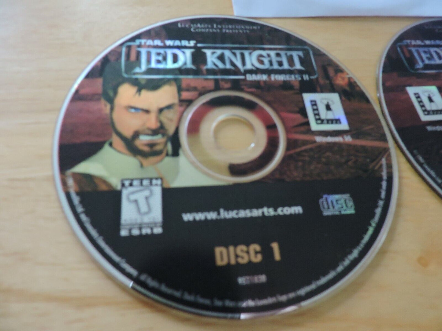 STAR WARS:  JEDI KNIGHT:  DARK FORCES II:  2 DISC SET  COMPUTER GAME RATED T