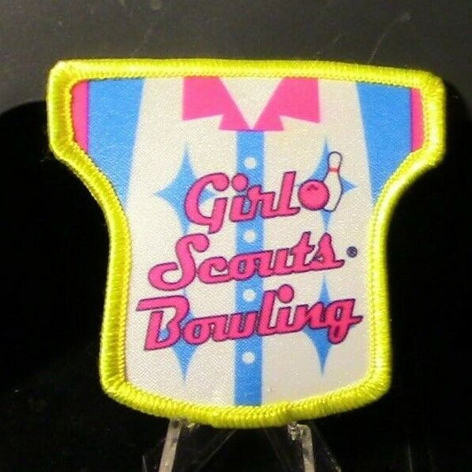 Girl Scout Round "Girl Scout Bowling" Activity Patch