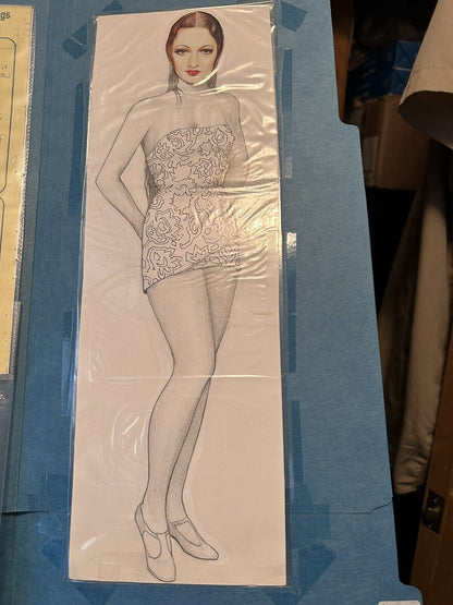 Paper Doll (Collectable): Copy of Art Work & Modified Paper Doll with Documents