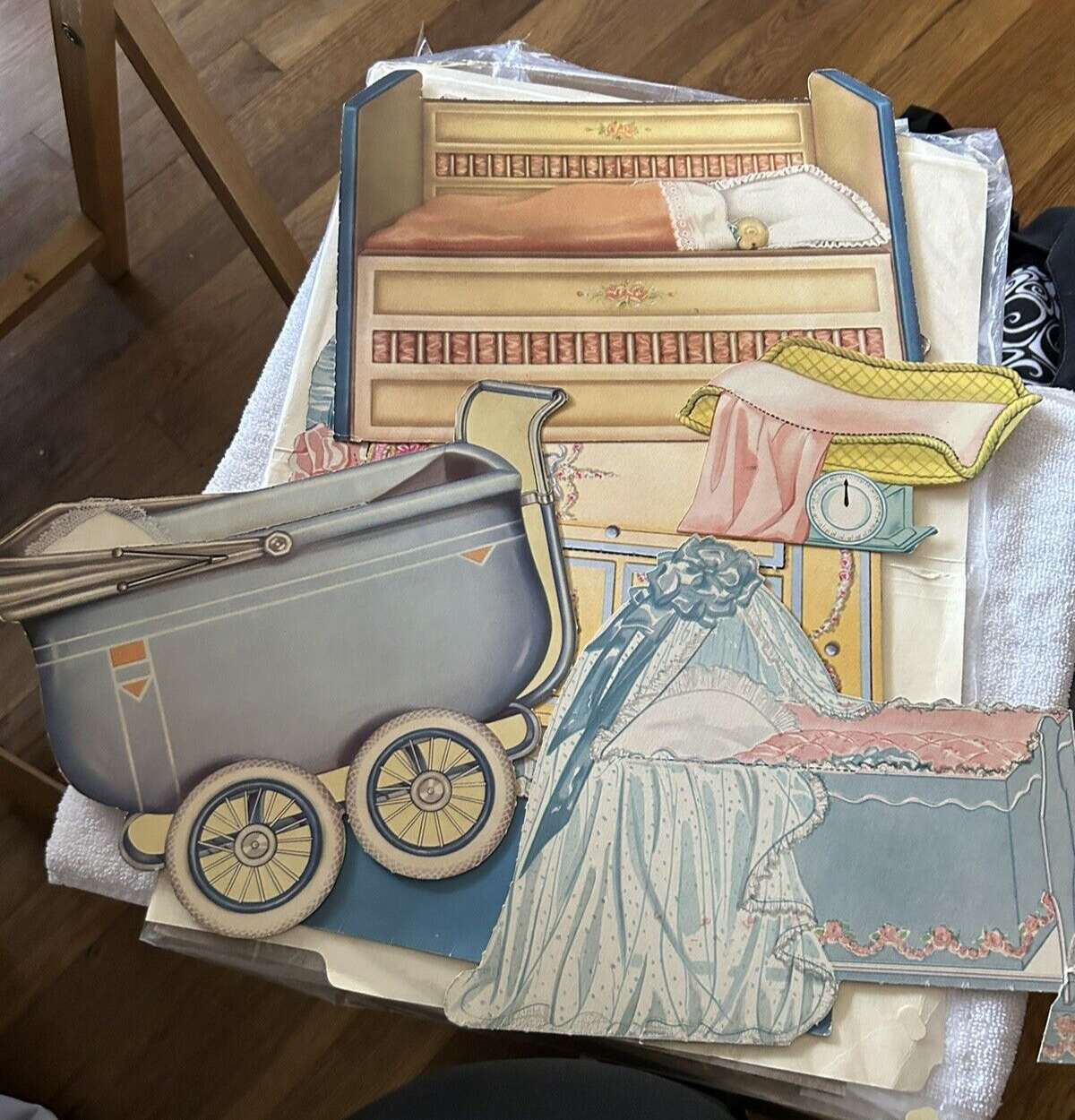 QUEEN HOLDEN "BABY STUFF"  12 PIECES: BASSINET, DRESSER, BUGGIES, BED, ECT.