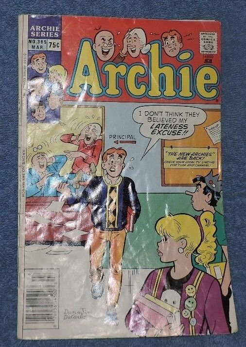 Archie Comic Book Series No. 365-1989 Edition