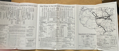 BURLINGTON ROUTE SCHEDULES OF PRINCIPAL TRAINS FEBRUARY-APRIL 1962