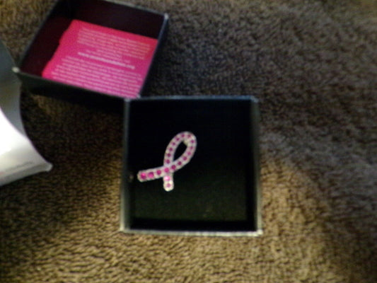 Avon Breast Cancer Lapel Pin With Box