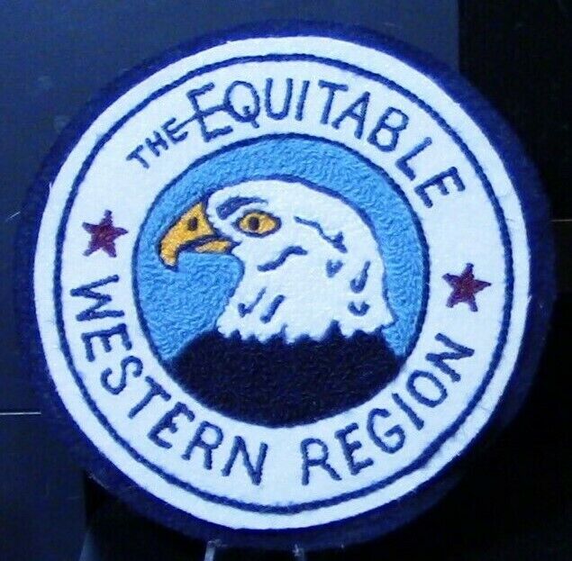Vintage The Equitable Insurance Company Western Region Patch Eagle 5" Diameter