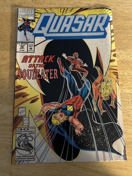 Quasar Attack of the Souleater Marvel Comic, Issue 36