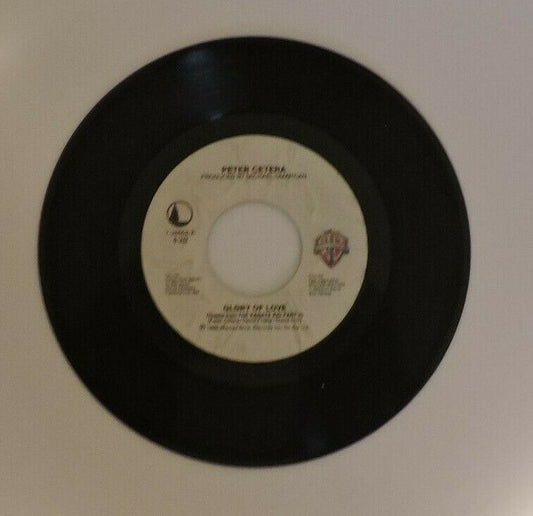 Peter Cetera: "On the Line & Glory of Love" 45 RPM 6" Vinyl Record