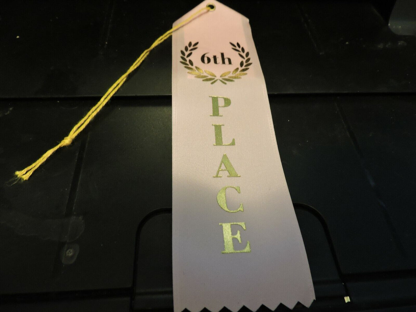 Bag of 25 Award Ribbons: 6th Place (Pink Ribbons)