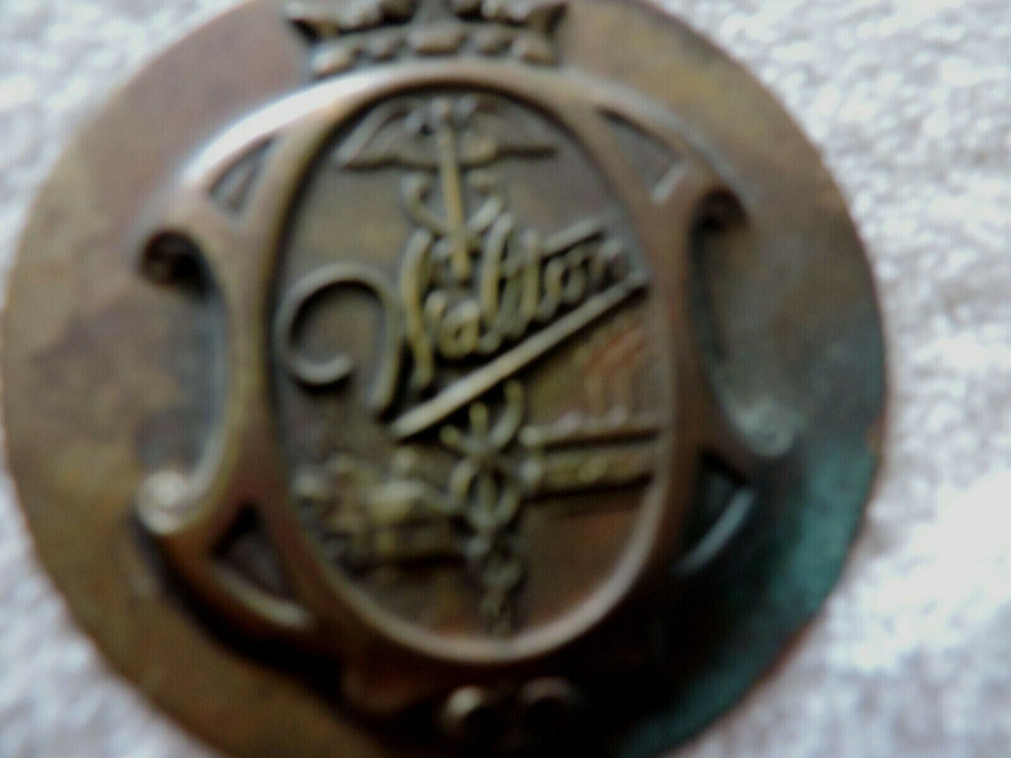 WALTON MEDICAL  CREST BRASS DISC 2.5 INCH ROUND