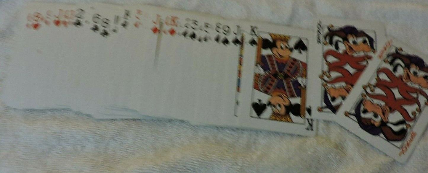 MICKEY MOUSE PLAYING CARDS IN PLASTIC CASE