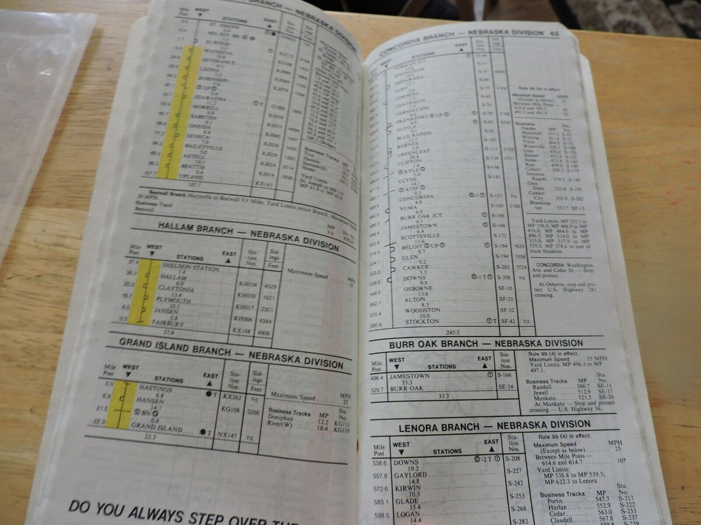UNION PACIFIC RAILROAD CO. SYSTEM TIMETABLE NO. 3, 1986