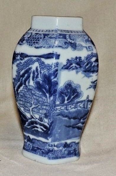Victoria Ware Iron Stone Vase/Urn-Colorful/Decorated/Chinese Motif