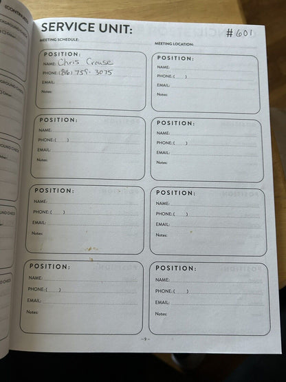 BROWNIE TROOP LEADER PLANNER