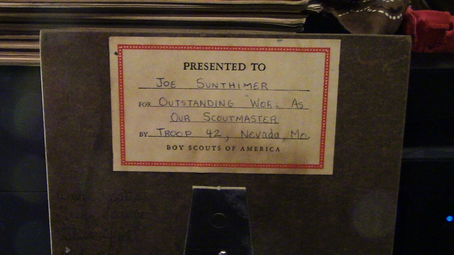 BSA/Boy Scouts: 70's "In Appreciation Plaque"