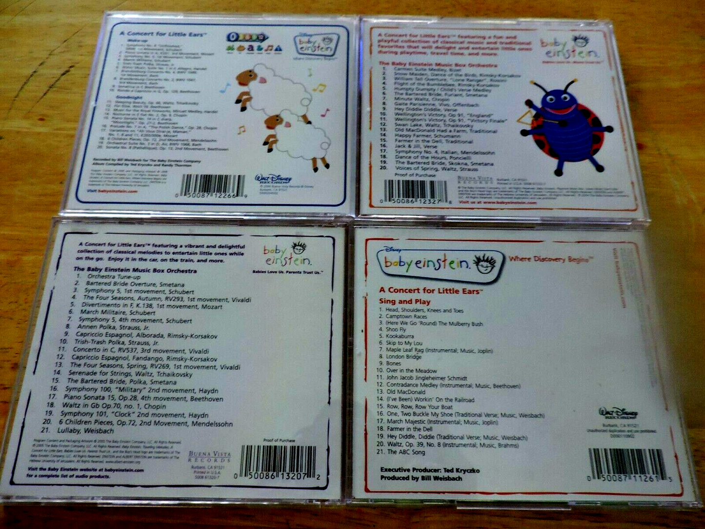 baby einstein MUSIC CDs LOT OF 4