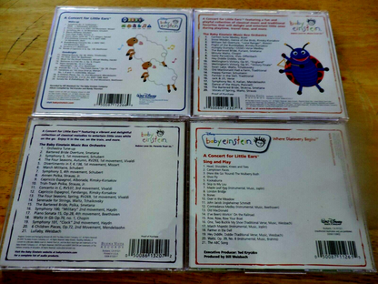 baby einstein MUSIC CDs LOT OF 4
