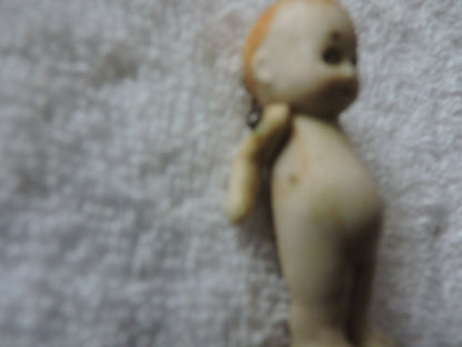 VINTAGE:  CERAMIC DOLL 2.25 INCHES TALL