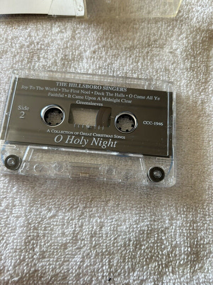 O HOLY NIGHT CASSETTE TAPE THE HILLSBORO SINGERS 1980