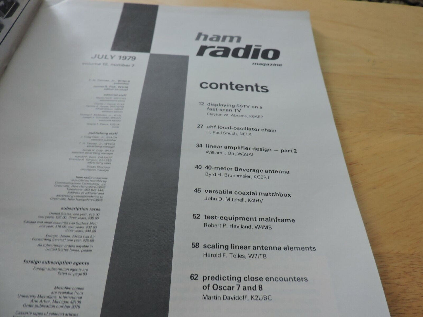 HAM RADIO MAGAZINE JULY 1979
