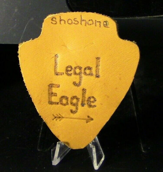 BSA: Vintage Order of the Arrow, Legal Eagle Leather Arrowhead Badge