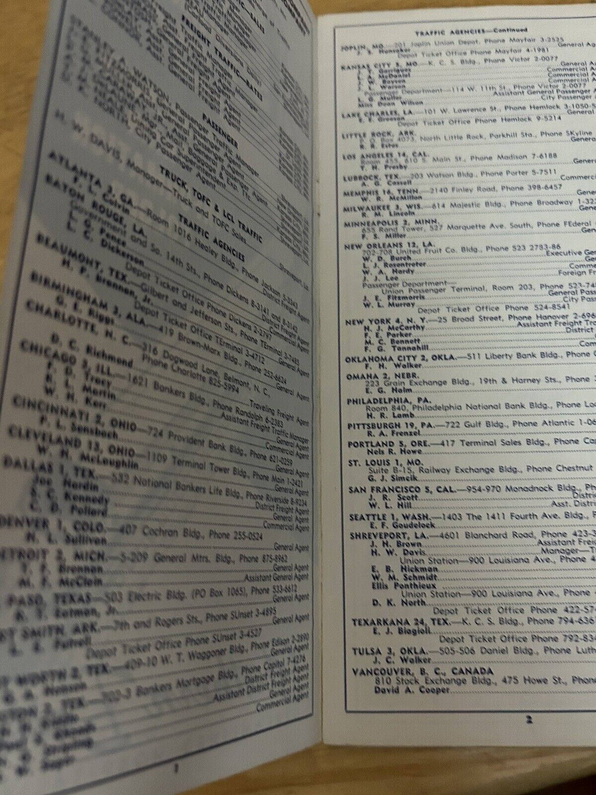 KANSAS CITY SOUTHERN LINES INFORMATION FOLDER 1964