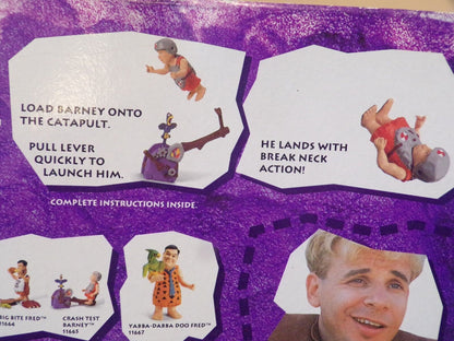 The Flintstones "Crash Test Barney" With Catapult Accessory