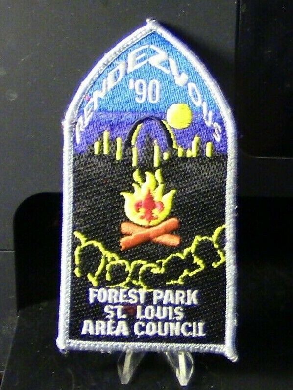 BSA: Rendezvous '90 Forest Park, St. Louis Area Council Patch