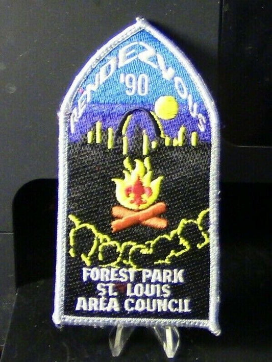 BSA: Rendezvous '90 Forest Park, St. Louis Area Council Patch
