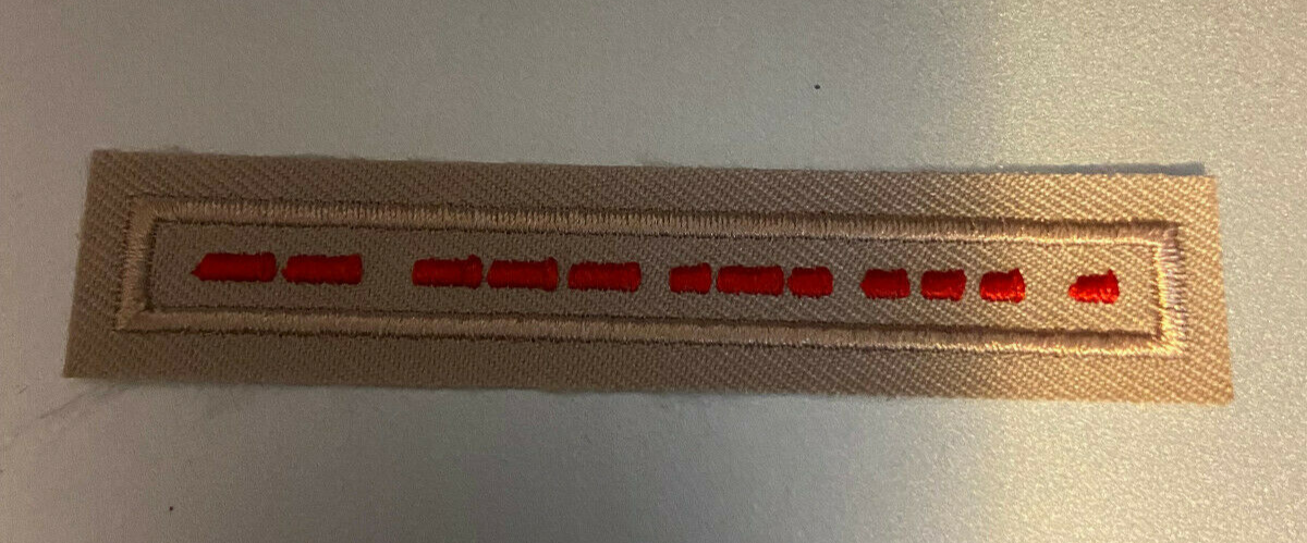 BSA:  "Ham Radio Operator (Morse Code) Tan Uniform Interpreter Strip (Brand New)