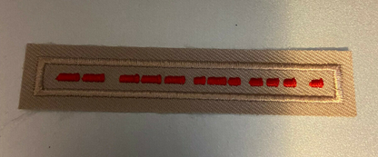 BSA:  "Ham Radio Operator (Morse Code) Tan Uniform Interpreter Strip (Brand New)