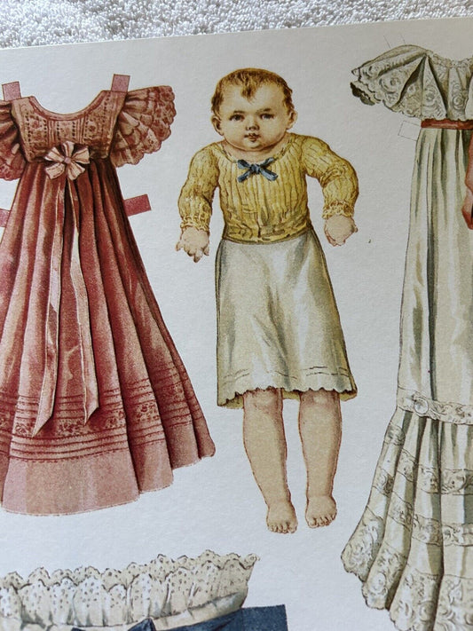 PAPER DOLLS:  POUPEES A HABILLER serie  7 2190  titel  7 2196 GERMAN VICTORIAN
