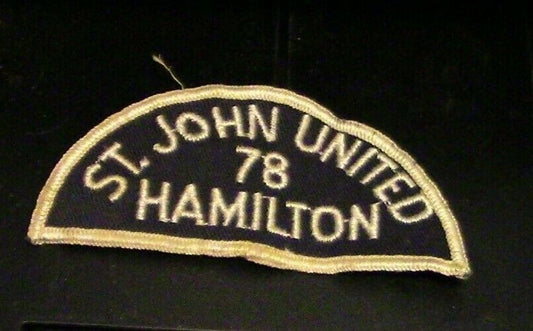 Canadian Scout Patch: St John United,Hamilton 1978