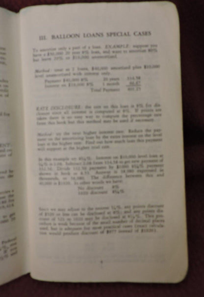 SENTINEL  FEDERAL SAVINGS & LOAN  KANSAS CITY MO.1969  EXPANDED PAYMENT TABLE