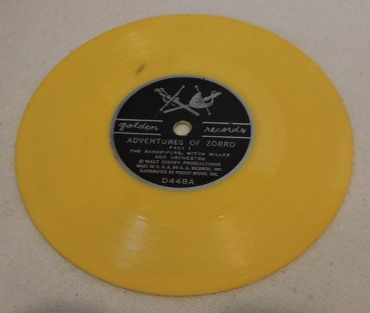 The Adventures of Zorro Record By The Sandpipers 78 RPM Colored Vinyl