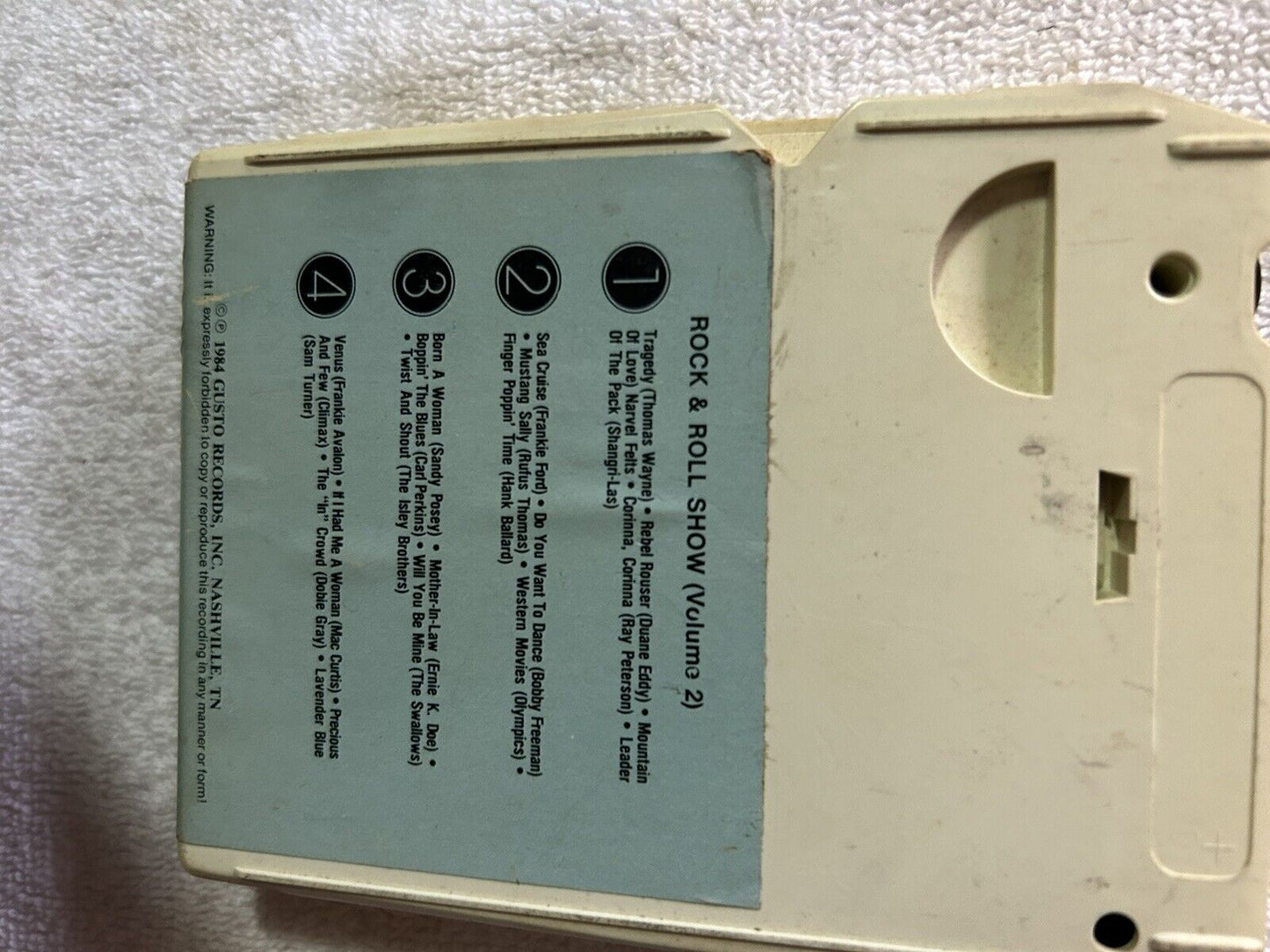 8 TRACK TAPE:  ROCK AND ROLL SHOW 1984