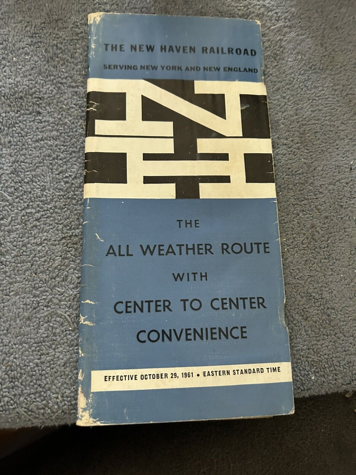 RAILROAD TIMETABLE: NEW HAVEN LINE  OCTOBER  29 1961 THE WEATHER ROUTE